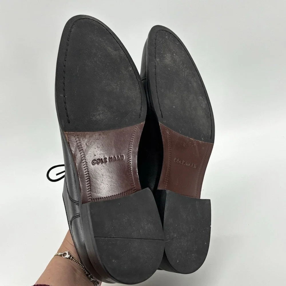 Cole Haan Williams Cap Toe Oxford Dress Shoes Men's‎ 10.5 Black Leather C12202